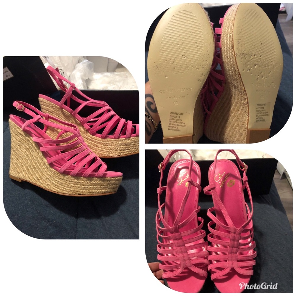 Hot pink Wedges
